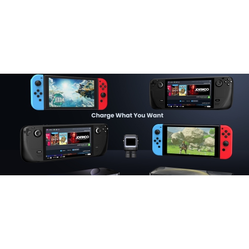 UGREEN USBA, 2x USB-C 65W Robot GaN Tech Fast Charger, Grey