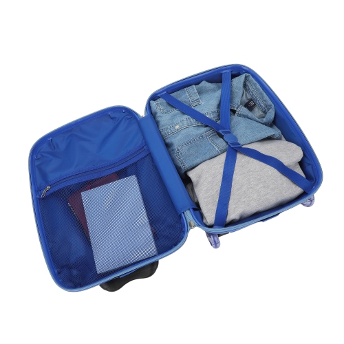 LankyBox Character Group Shot 2-Piece Youth EVA Wheeled Youth Luggage & Travel Backpack Set