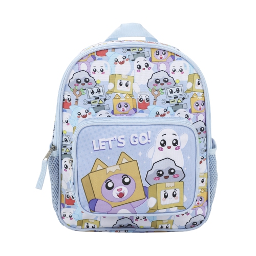 LankyBox Character Group Shot 2-Piece Youth EVA Wheeled Youth Luggage & Travel Backpack Set