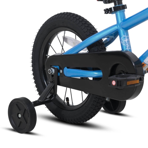 JOYSTAR TOTEM 18 Inch Kids Bike for 5-8 Year Children, Boys’ Birthday Gift Youth Bicycle with Kickstand, BMX Style, Blue