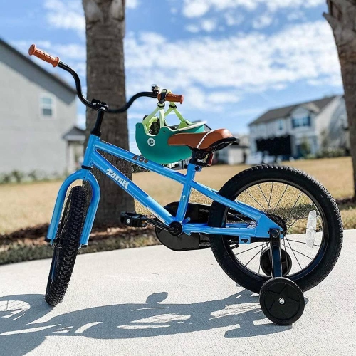 JOYSTAR TOTEM 18 Inch Kids Bike for 5-8 Year Children, Boys’ Birthday Gift Youth Bicycle with Kickstand, BMX Style, Blue