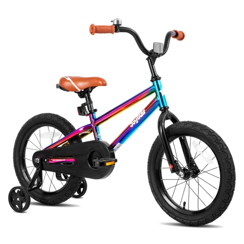 JOYSTAR TOTEM 18 Inch Kids Bike for 5-8 Year Children, Boys’ Birthday Gift Youth Bicycle with Kickstand, BMX Style, Oil Slick