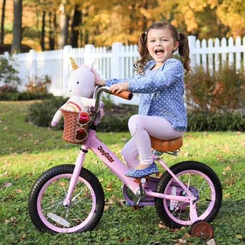 Vélo d'époque JOYSTAR de 12&nbsp;po pour filles pour enfants de 2-4 à 7 ans | Vélo pour tout-petits avec roues et panier d'entraînement | Vélo pour