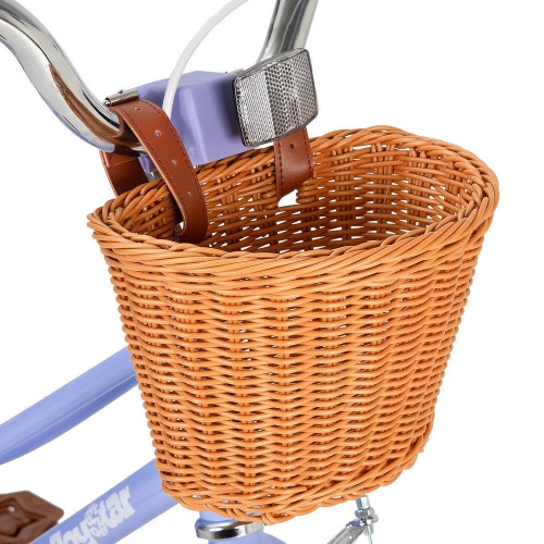 JOYSTAR Fantasy 14&nbsp;po pour enfants 3-5, avec roues d'entraînement, panier et style violet audacieux