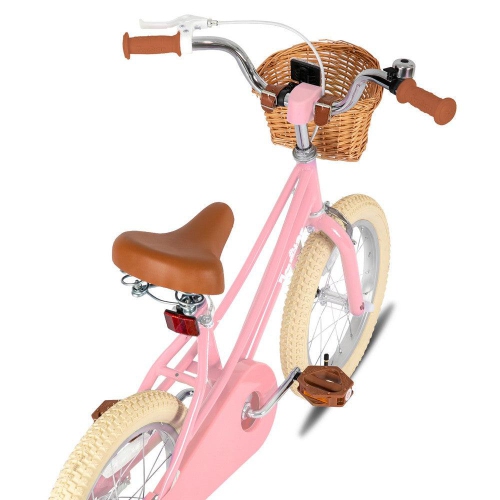 JOYSTAR Fantasy 12 Inch Toddler Ride for 3-4 Year Girls, Offers Training Wheels, Basket, Lovely Pink Hue
