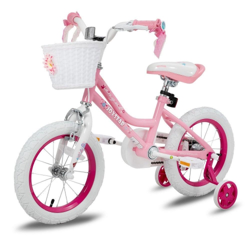 JOYSTAR Angel 12 Inch Girls Bicycle for Ages 2-4 Years | Toddler Bike with Training Wheels & Basket | 12" Kids Bike