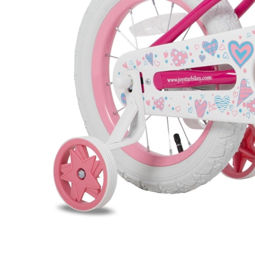 JOYSTAR Angel 12 Inch Girls Bicycle for Ages 2-4 Years | Toddler Bike with Training Wheels & Basket | 12" Kids Bike