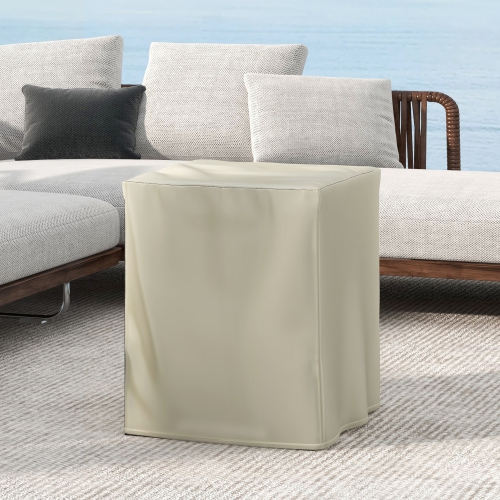 Gymax Propane Metal Tank Cover w/ Adjustable Foot Pad Cut-out Handle for Patio Garden