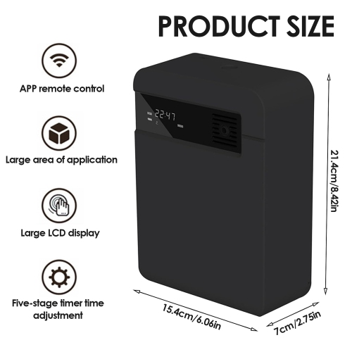 Electric Aroma Diffuser For Hotel Home Air Fresheners Sprayer Smart Scent Machine Automatic Room Fragrance Air Purifier(black)