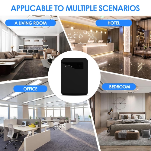 Electric Aroma Diffuser For Hotel Home Air Fresheners Sprayer Smart Scent Machine Automatic Room Fragrance Air Purifier(black)