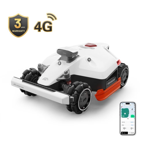 Image 1 of 10.. LUBA 2 AWD 3000HX Robot Lawn Mower, All-Wheel-Drive for 80% Slope, Reception 0.75 Acre, Max. 0.9 Acre, UltraSense AI Vision, 2 With 4G, 2.2"-4.0"
