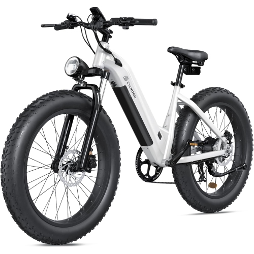 Image 1 of 10.. CYCROWN CycVerve Electric Bike for Adults - Alpine white