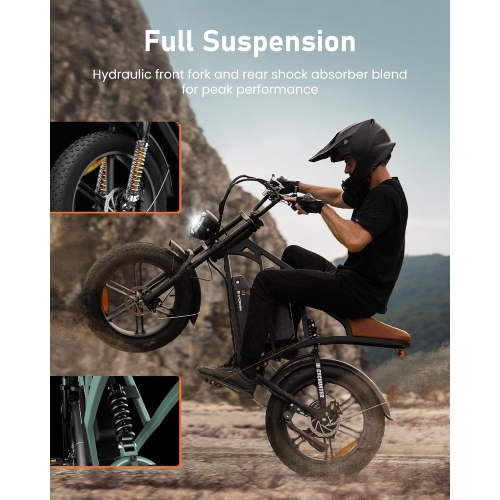 CYCROWN CycHunter Electric Bike for Adults - Black