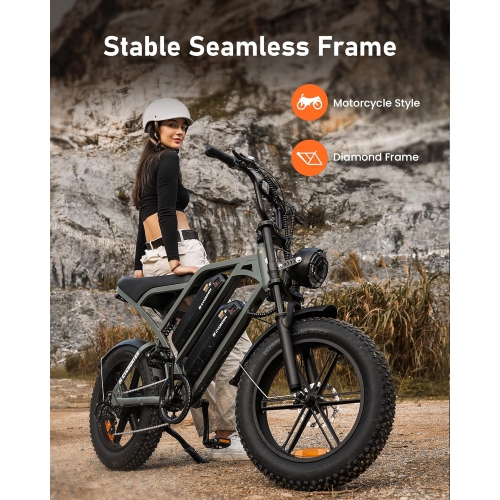 CYCROWN CycHunter Electric Bike for Adults - Black