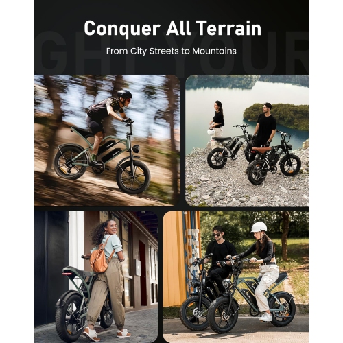 CYCROWN CycHunter Electric Bike for Adults - Black