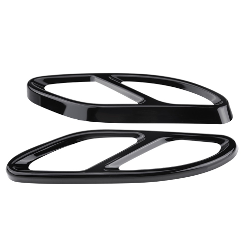 Image 1 of 10.. 1 Pair Exhaust Tail Pipe Cover Trims Black for Mercedes Benz GLC C E class C207 Coupe 14-17