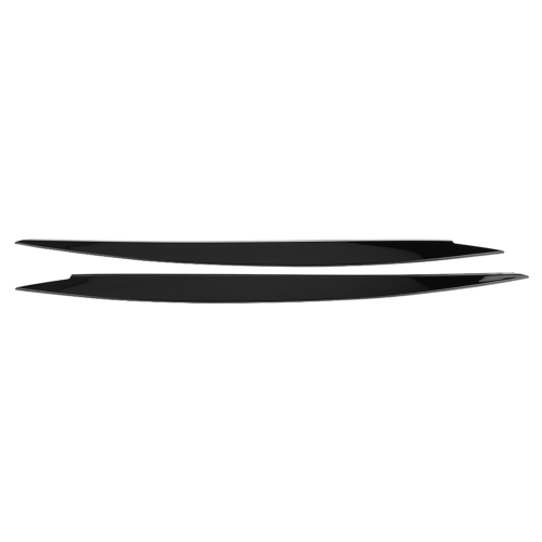 Image 1 of 10.. One Pair Headlight Eyebrow Eyelids Trim Cover for Golf 7 GTI 2013-2018 Black