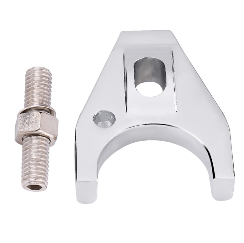 Image 1 of 10.. Chrome Billet Aluminum Distributor Clamp Hold Down for Chevy SBC BBC SB BB HEI Electronic