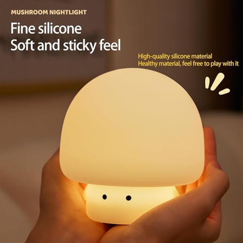 Veilleuse pour enfants, Veilleuse en silicone à intensité réglable rechargeable pour pouponnière, Veilleuse à modeler pour tables de nuit