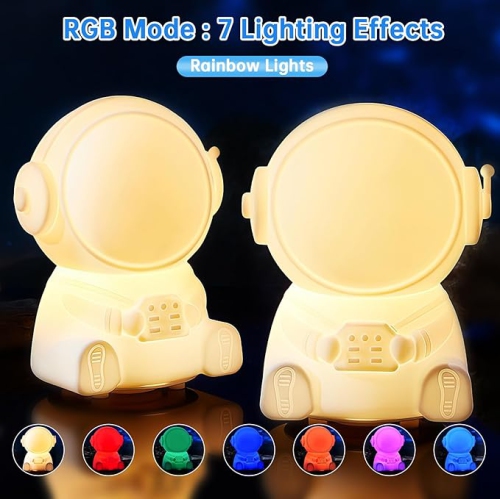 Bunny Night Light for Kids, 7 Colors LED Night Light Cute Stuff for Children Nightlight Thanksgiving Christmas Gifts