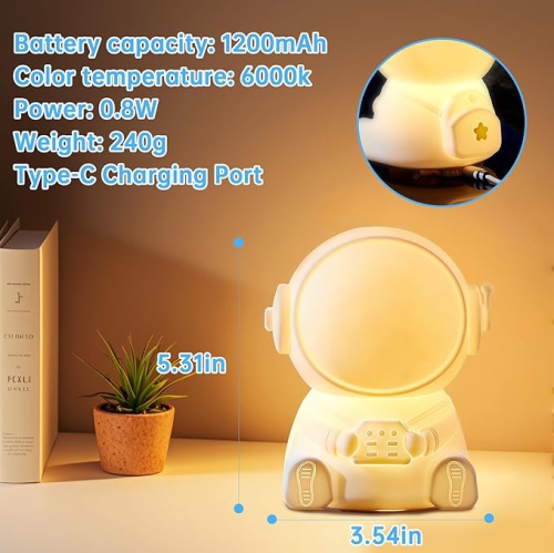 Bunny Night Light for Kids, 7 Colors LED Night Light Cute Stuff for Children Nightlight Thanksgiving Christmas Gifts