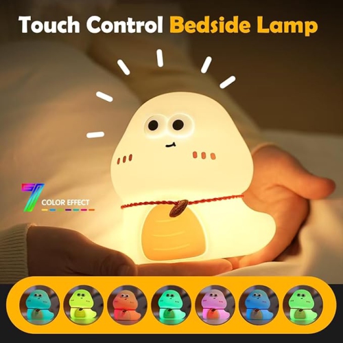 Cute Animal Night Light, Squishy Silicone Snake Nursery Night Lamp for Kids,Kawaii Bedside Nightlight with Nightlights as Gifts and Room Decor