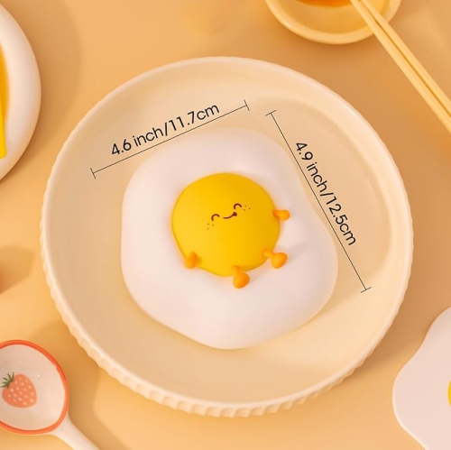 Fried Egg Cute Night Lights for Toddler, Kids, Baby, Nursery Warm Light Ambient Lamp for Snoothing, Sleeping Companion