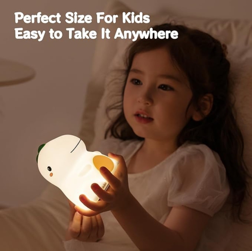 Dinosaur Nursery Night Lights - Dino Night Lamp, Ambient Warm Light, Sleeping Companion, Bedroom Bedside Essential for Toddler, Kids, Baby