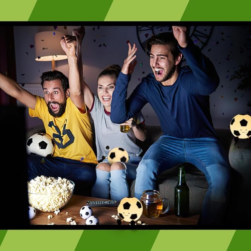 Veilleuse de soccer pour garçons Lampe lumineuse en silicone à intensité réglable pour décoration de chambre de garçon Cadeaux de Noël pour enfants