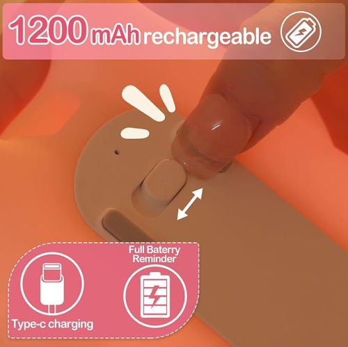 Veilleuse Axolotl pour enfants, lampe douce et rechargeable - Silicone Adorable Noël Axolotl Cadeaux pour enfants - Ouch Light