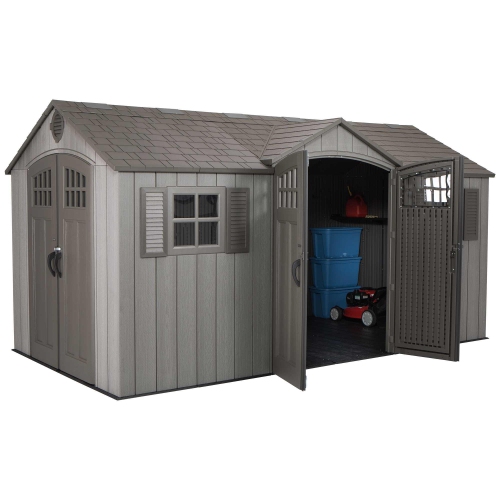 LIFETIME  Outdoor Storage Shed, 15' X 8' With Dual Side Entry