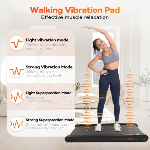 Sperax Walking Vibration Pad, 4 in 1 Treadmill, Walking Treadmill Pad for Home with Remote Control and APP