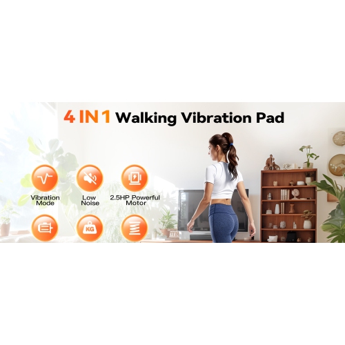 Sperax Walking Vibration Pad, 4 in 1 Treadmill, Walking Treadmill Pad for Home with Remote Control and APP