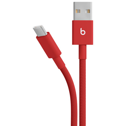 Beats By Dr. Dre 1.5m USB-A to USB-C Woven Cable (MFEJ4LL/A) - Rapid Red