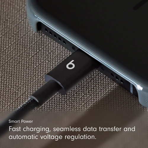 Câble tissé USB-A à USB-C de 0,2 m (0,65 pi) de Beats By Dr. Dre (MEQL4LL/A) - Noir éclair