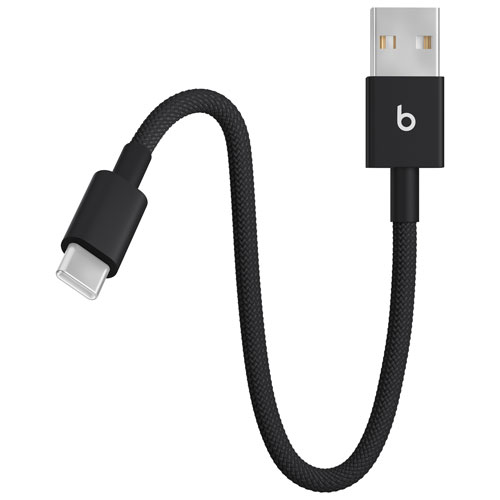 Beats By Dr. Dre 0.2m USB-C to Lightning Woven Cable (MEQM4LL/A) - Bolt Black