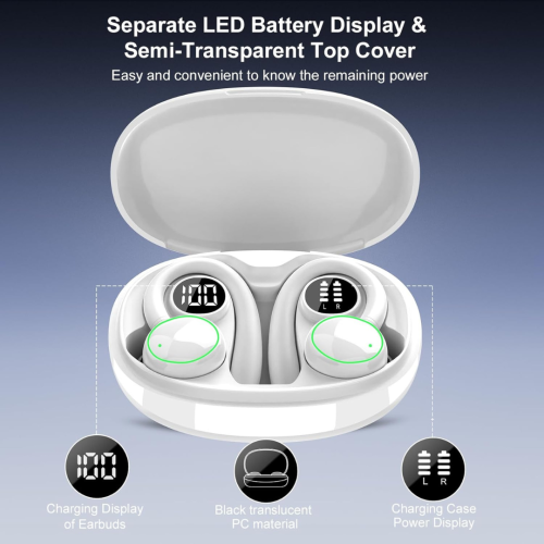 Wireless Earbuds, Bluetooth 5.3 Headphones Sport, Bluetooth Earbuds with Noise Canceling Mic, 48H Stereo Wireless Headphones IP7 Waterproof Ear Buds,