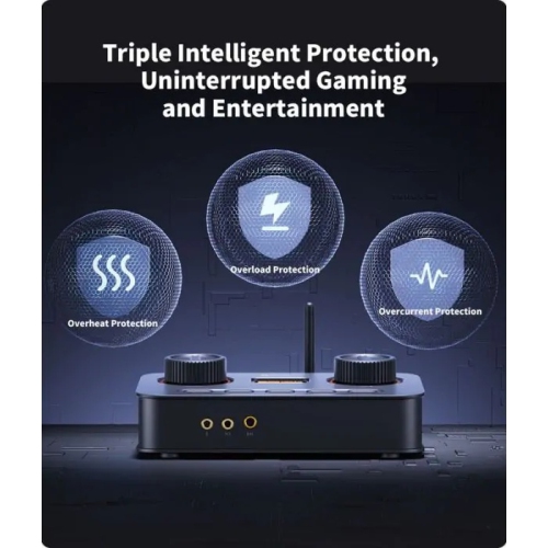 Fosi Audio K7 Gaming HiFi DAC/Headphone Amplifier with Tone Tuning and Balanced Output