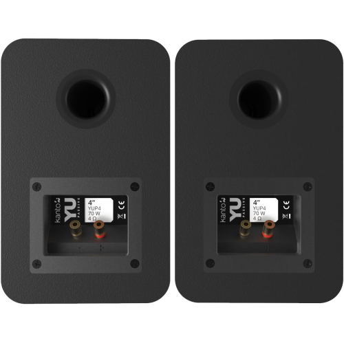 Amplificateur WiiM + haut-parleur graves 4&nbsp;po YUP4 Kanto, haut-parleurs d'étagère sans fil 120&nbsp;W, fil OFC calibre 14 10 pi