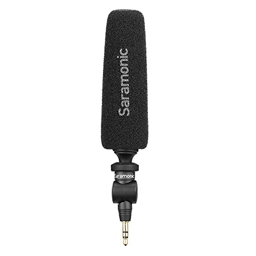 Saramonic Unidirectional Micro-Shotgun Microphone with 3.5mm TRS Output for Cameras, Recorders, Mixers, Wireless Transmitters and More
