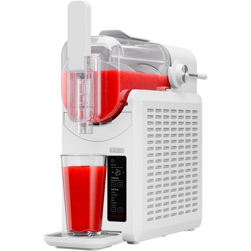 Chefman Slush-Ease 48 oz. Slushie Machine – Frozen Drink Maker with 5 Presets & Custom Option, Easy-Dispensing Lever for Slushies, Margaritas, and