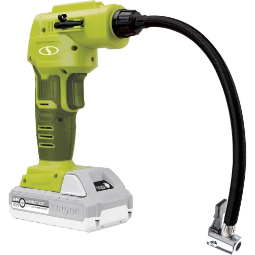 Sun Joe 24-Volt 2.0-Ah Air Joe Pro Cordless Compressor with Nozzle Adapters + Storage Case