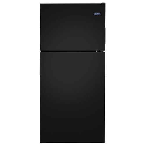 Open Box - Maytag 30" 18 Cu. Ft. Top Freezer Refrigerator with LED Lighting (MRT118FFFE) - Black