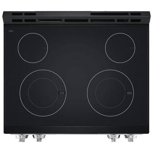Cuisinière électrique encastrable avec ventilateur à convection et friture à air chaud 6,3 pi³ 30 po de LG (LSEL6332FC) - Inox