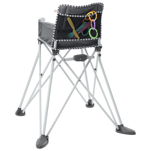 Bright Starts Pop ‘N Dine Portable High Chair - Grey