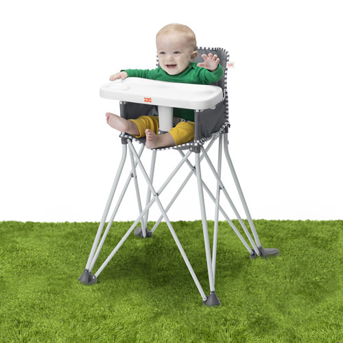 Bright Starts Pop ‘N Dine Portable High Chair - Grey