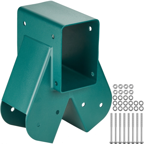 Image 1 de 9.. VEVOR A-Frame Middle Swing Set Brackets, Heavy Duty Carbon Steel Swing Set with Mounting Hardware, DIY Swing Set Bracket Swing Set Kit for 4x4 Legs &