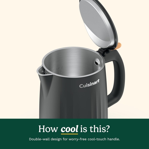 Cuisinart Soho 1-Liter Double-Wall Electric Kettle, Auto-Shutoff with Boil-Dry Protection
