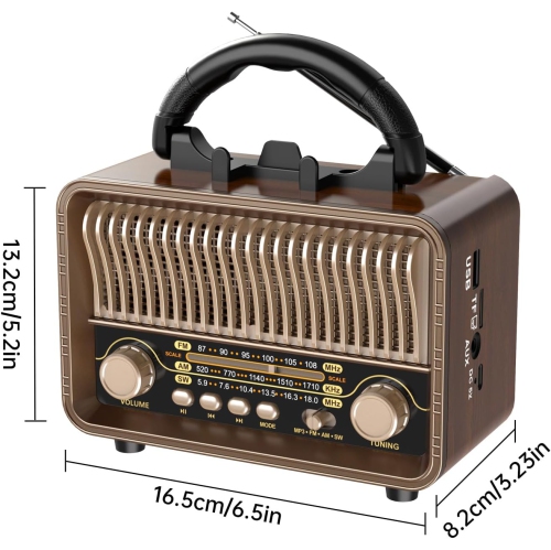 Portable CD Player for Home,CD Boombox with AM/FM Stereo Radio, Bluetooth,USB,Headphone Jack,LCD Display,Boom Box CD Player