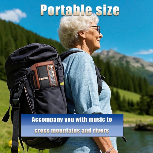 Emergency Weather Radio,Portable Emergency Radio,USB Solar Hand Crank Charging,SOS Alarm & Flashlight for Indoor Outdoor